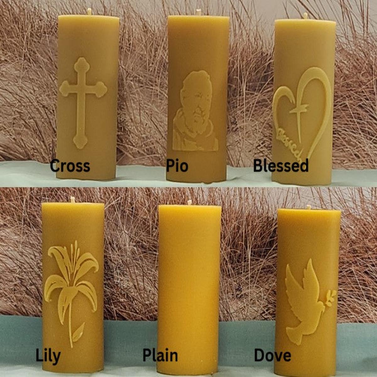 100% Beeswax 3-Day Pillar Candle
