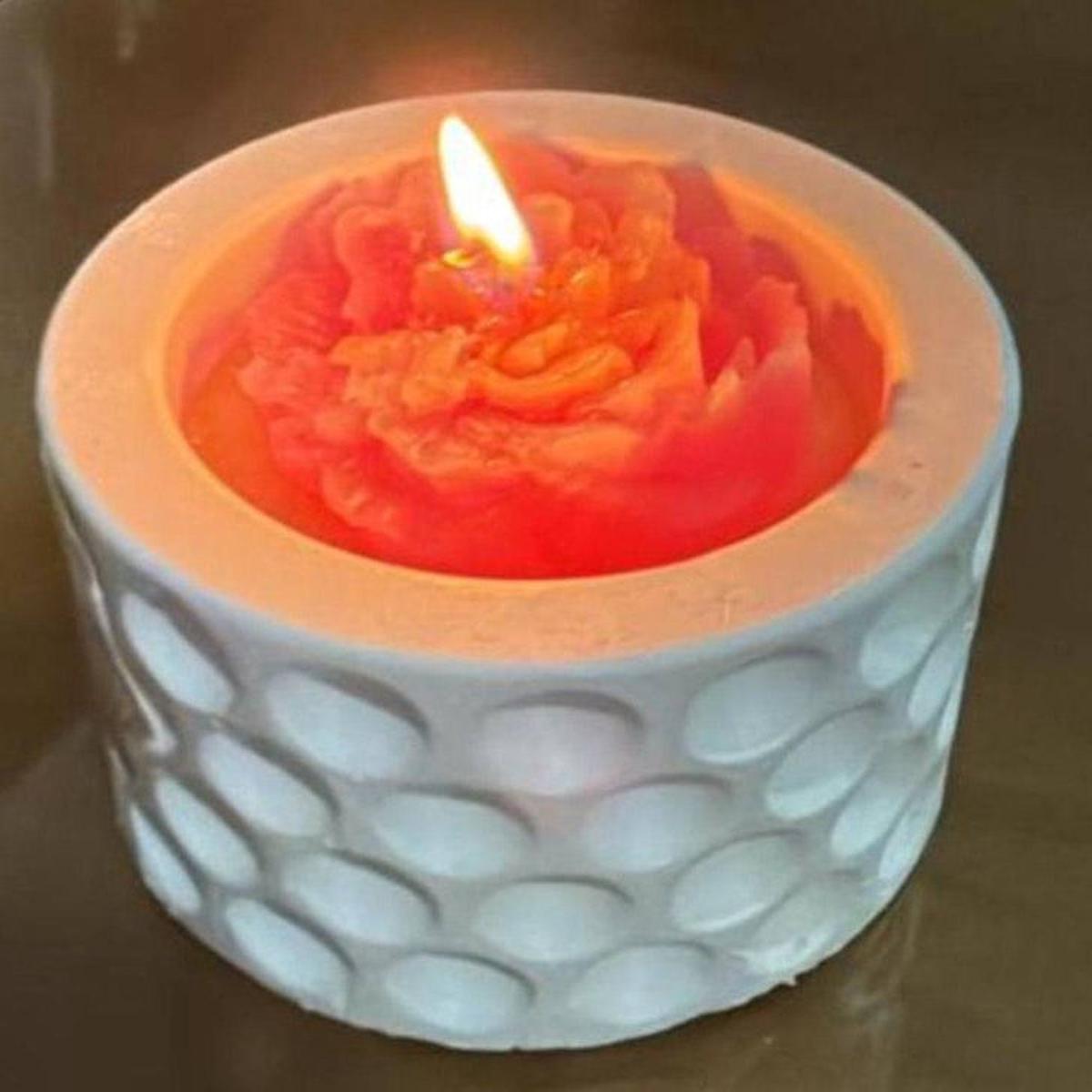Lavender Scented Pot Candle